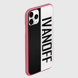 Чехол iPhone 11 Pro матовый IVANOFF, цвет: 3D-малиновый — фото 2