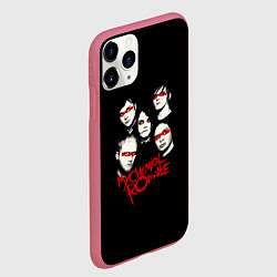 Чехол iPhone 11 Pro матовый My Chemical Romance Boys, цвет: 3D-малиновый — фото 2