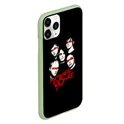 Чехол iPhone 11 Pro матовый My Chemical Romance Boys, цвет: 3D-салатовый — фото 2
