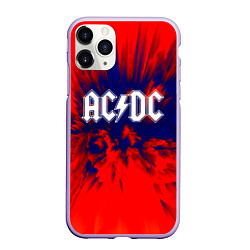 Чехол iPhone 11 Pro матовый AC/DC: Red & Blue