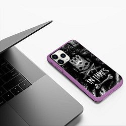 Чехол iPhone 11 Pro матовый In Flames: Skeleton King, цвет: 3D-фиолетовый — фото 2