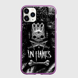 Чехол iPhone 11 Pro матовый In Flames: Skeleton King, цвет: 3D-фиолетовый