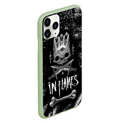 Чехол iPhone 11 Pro матовый In Flames: Skeleton King, цвет: 3D-салатовый — фото 2
