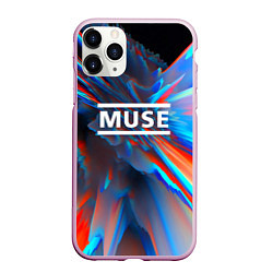 Чехол iPhone 11 Pro матовый Muse: Colour Abstract, цвет: 3D-розовый