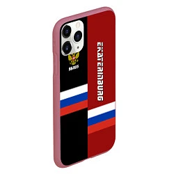 Чехол iPhone 11 Pro матовый Ekaterinburg, Russia, цвет: 3D-малиновый — фото 2