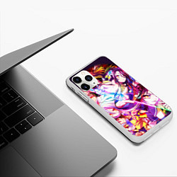 Чехол iPhone 11 Pro матовый No Game No Life, цвет: 3D-белый — фото 2