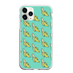 Чехол iPhone 11 Pro матовый Любитель бананов, цвет: 3D-белый