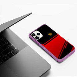 Чехол iPhone 11 Pro матовый Russia: Red Sport, цвет: 3D-фиолетовый — фото 2