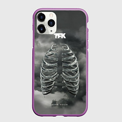 Чехол iPhone 11 Pro матовый TFK Born Again, цвет: 3D-фиолетовый