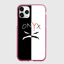Чехол iPhone 11 Pro матовый ONYX, цвет: 3D-малиновый