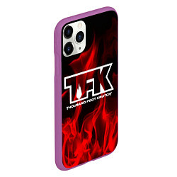 Чехол iPhone 11 Pro матовый Thousand Foot Krutch: Red Flame, цвет: 3D-фиолетовый — фото 2