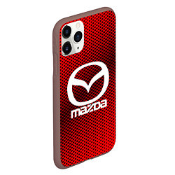 Чехол iPhone 11 Pro матовый Mazda: Red Carbon, цвет: 3D-коричневый — фото 2