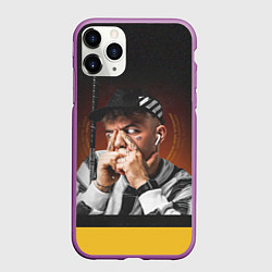 Чехол iPhone 11 Pro матовый Allj: Off White, цвет: 3D-фиолетовый