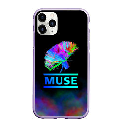 Чехол iPhone 11 Pro матовый Muse: Neon Flower, цвет: 3D-светло-сиреневый