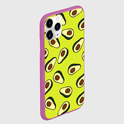 Чехол iPhone 11 Pro матовый Стиль авокадо, цвет: 3D-фиолетовый — фото 2