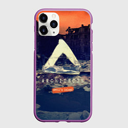 Чехол iPhone 11 Pro матовый Architects: Devil's Island, цвет: 3D-фиолетовый