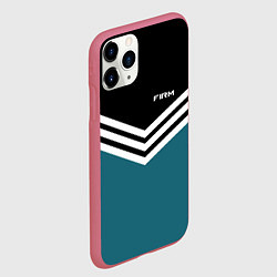 Чехол iPhone 11 Pro матовый Firm 90s: Arrows Style, цвет: 3D-малиновый — фото 2
