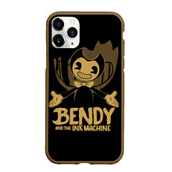 Чехол iPhone 11 Pro матовый Bendy And the ink machine, цвет: 3D-коричневый