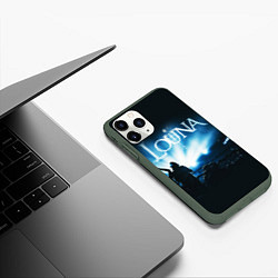 Чехол iPhone 11 Pro матовый Louna, цвет: 3D-темно-зеленый — фото 2