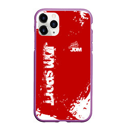 Чехол iPhone 11 Pro матовый Eat Sleep JDM: Red Style, цвет: 3D-фиолетовый