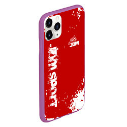 Чехол iPhone 11 Pro матовый Eat Sleep JDM: Red Style, цвет: 3D-фиолетовый — фото 2