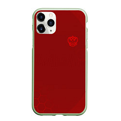 Чехол iPhone 11 Pro матовый Russia 2022 Red Mashine