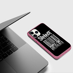 Чехол iPhone 11 Pro матовый Slipknot: People Shit, цвет: 3D-малиновый — фото 2