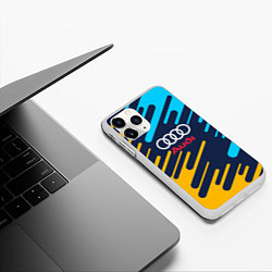 Чехол iPhone 11 Pro матовый Audi: Colour Sport, цвет: 3D-белый — фото 2