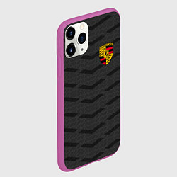 Чехол iPhone 11 Pro матовый Porsche: Grey Sport, цвет: 3D-фиолетовый — фото 2