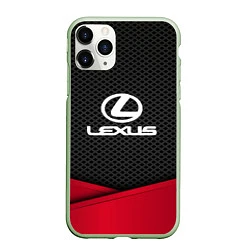 Чехол iPhone 11 Pro матовый Lexus: Grey Carbon