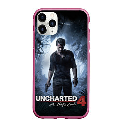 Чехол iPhone 11 Pro матовый Uncharted 4: A Thief's End, цвет: 3D-малиновый