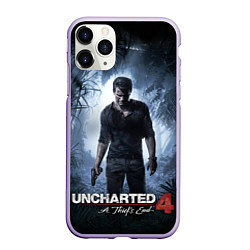 Чехол iPhone 11 Pro матовый Uncharted 4: A Thief's End, цвет: 3D-светло-сиреневый