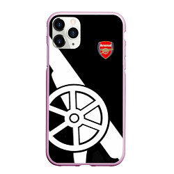 Чехол iPhone 11 Pro матовый FC Arsenal: Exclusive, цвет: 3D-розовый