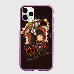 Чехол iPhone 11 Pro матовый Comix Zone, цвет: 3D-фиолетовый