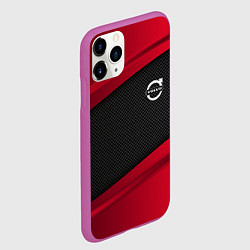 Чехол iPhone 11 Pro матовый Volvo: Red Sport, цвет: 3D-фиолетовый — фото 2