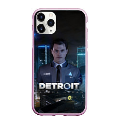 Чехол iPhone 11 Pro матовый Detroit: Connor, цвет: 3D-розовый