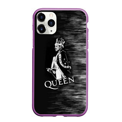 Чехол iPhone 11 Pro матовый Black Queen, цвет: 3D-фиолетовый