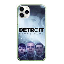 Чехол iPhone 11 Pro матовый Detroit: Become Human, цвет: 3D-салатовый