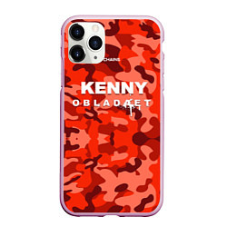 Чехол iPhone 11 Pro матовый Kenny: Obladaet Camo, цвет: 3D-розовый