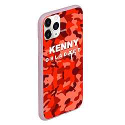 Чехол iPhone 11 Pro матовый Kenny: Obladaet Camo, цвет: 3D-розовый — фото 2