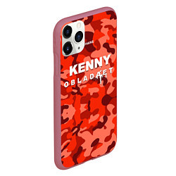 Чехол iPhone 11 Pro матовый Kenny: Obladaet Camo, цвет: 3D-малиновый — фото 2