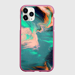 Чехол iPhone 11 Pro матовый Кислотные разводы
