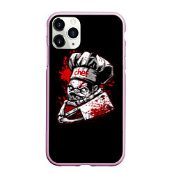 Чехол iPhone 11 Pro матовый Pudge Chef, цвет: 3D-розовый