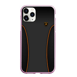 Чехол iPhone 11 Pro матовый Lamborghini Style, цвет: 3D-розовый