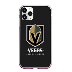 Чехол iPhone 11 Pro матовый Vegas: Golden Knights, цвет: 3D-розовый