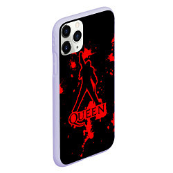 Чехол iPhone 11 Pro матовый Queen: Blood Style, цвет: 3D-светло-сиреневый — фото 2