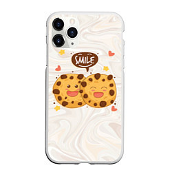Чехол iPhone 11 Pro матовый Smile Cookies, цвет: 3D-белый