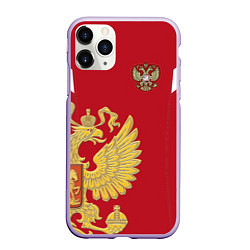 Чехол iPhone 11 Pro матовый Сборная России: эксклюзив, цвет: 3D-светло-сиреневый