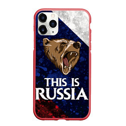 Чехол iPhone 11 Pro матовый Russia: Roaring Bear
