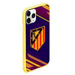 Чехол iPhone 11 Pro матовый Atletico Madrid, цвет: 3D-желтый — фото 2